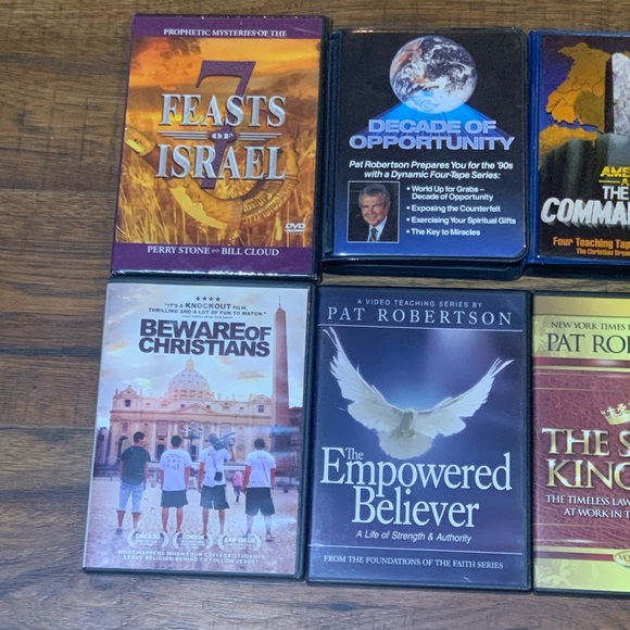 Christian DVD/Casette Tapes Bundle of 8 - Picture 2 of 4